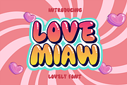 Love Miaw Display Font, a Handwritten Font by Authentic Studio (Thumbnail 1 of 7)