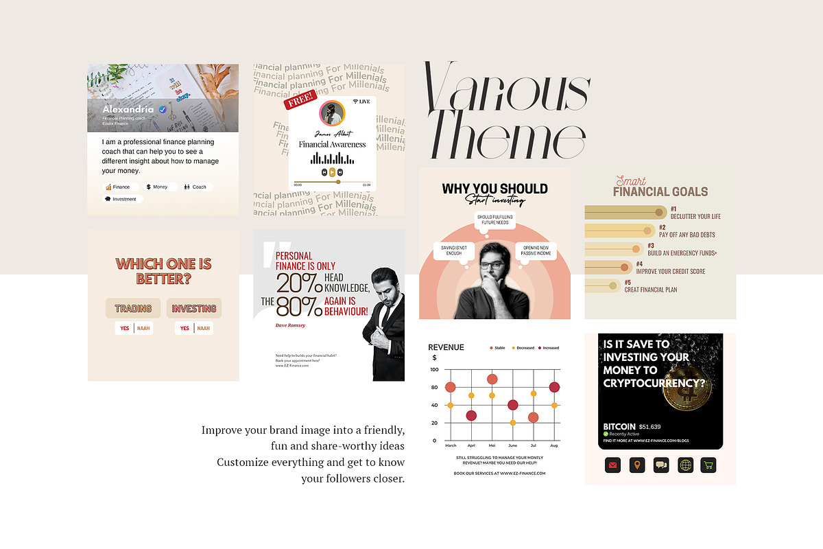 Financial Planning Instagram CANVA, a Social Media Template by Analogi Studio (Photo 14 of 24)