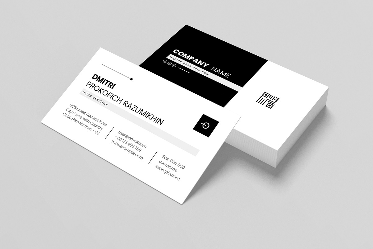 Minimal Business Card Template, a Business Card Template by MightyDesign (Photo 2 of 6)