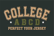 College ABCD – Varsity Display Font, a Slab Serif Font by KiddoGlyphs Studio (Thumbnail 1 of 5)