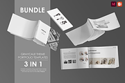 Grayscale Portfolio Template Bundle, a Presentation Template by Arkishop (Thumbnail 1 of 10)