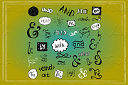 Set of hand-drawn ampersands, a Symbol Font by A.Lila (Thumbnail 2 of 2)