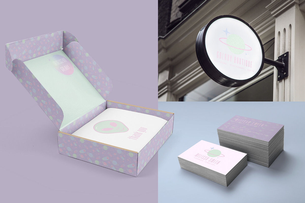 Pre-Made Brand: Iridescent Galaxy, a Social Media Template by Liseno Designs (Photo 4 of 4)