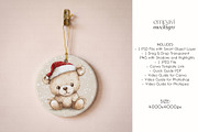 Round Ceramic Ornament Mockup, a Household Mockup by EmpaviMockups (Thumbnail 6 of 6)