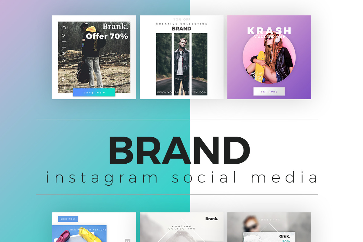 Brand - instagram Social Media, a Social Media Template by BlilDesign (Photo 2 of 4)