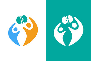 Human kidneys logo combination, an Object Illustration by GraphiShop