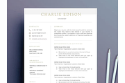 Student resume cv template word, a Resume Template by Climbwithelevator (Thumbnail 1 of 7)