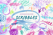 Watercolor Scribble and Doodles, a Graphic by Corner Croft (Thumbnail 1 of 12)