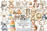 Watercolor Baby Toy Clipart, a Seasonal Illustration by Design Market (Thumbnail 1 of 5)