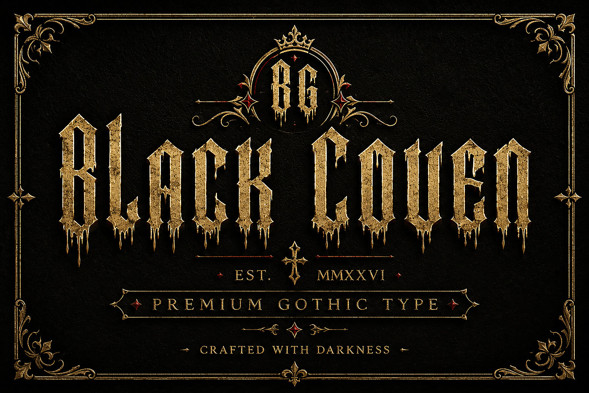 Bloodforge Gothic, a Slab Serif Font by Wow Magic (Photo 4 of 5)