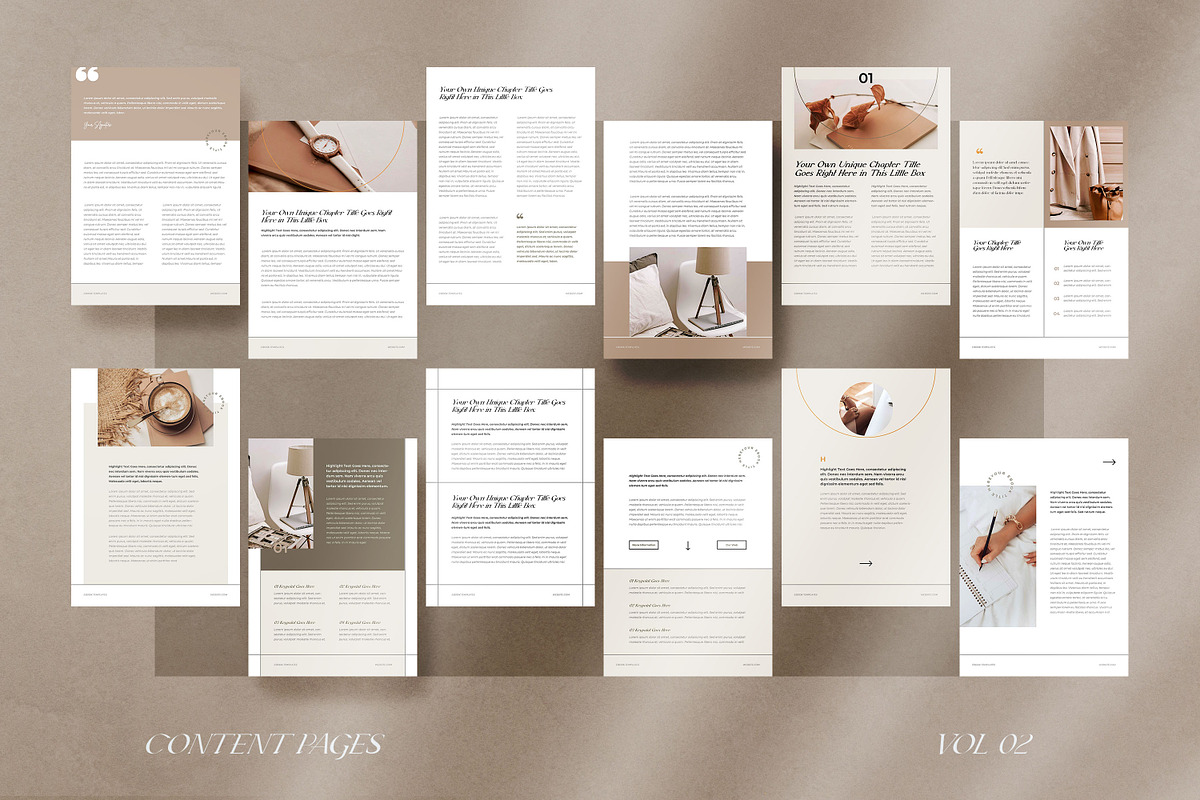 Aesthetic Ebook Templates CANVA, a Marketing Template by AndrewPixel (Photo 10 of 17)