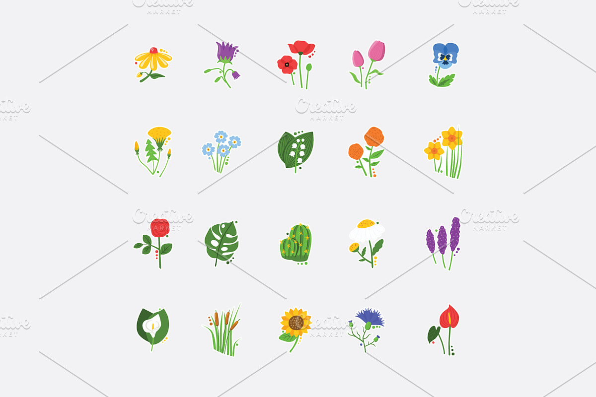 Flower Icons, an Icon by marusdesign (Photo 3 of 4)
