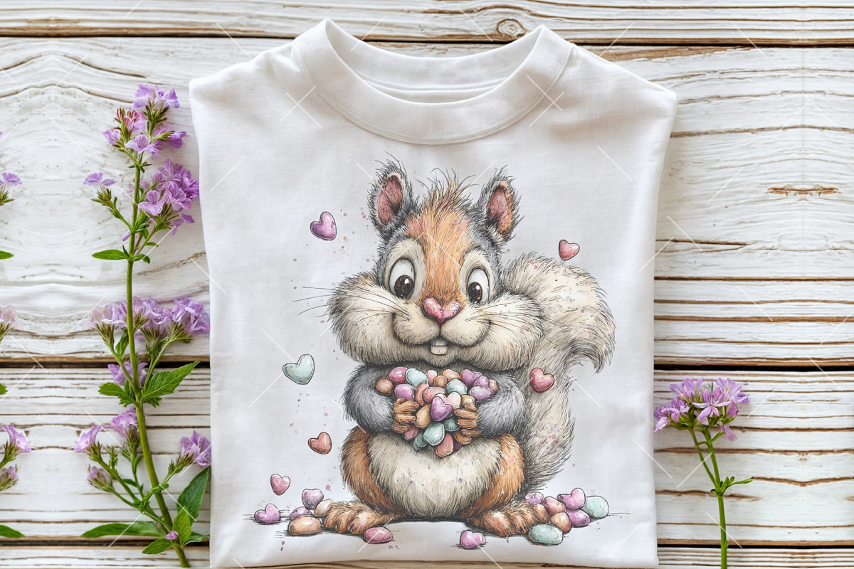Whimsical Easter Squirrel Clipart, an Illustration by OK Design (Photo 6 of 6)