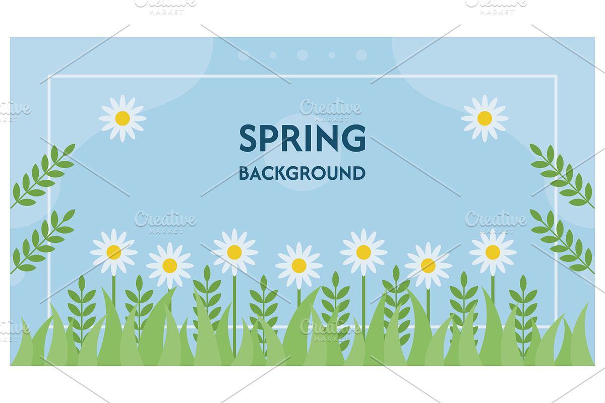Spring Background Design, an Object Illustration by Creative Backgrounds