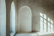 White Arch Room Digital Backdrop, a Gradient Add-On by Wild Honey Design Co. (Thumbnail 2 of 2)