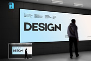 Billboard Screen Mockup, an Advertising Mockup by Momogi (Thumbnail 1 of 3)