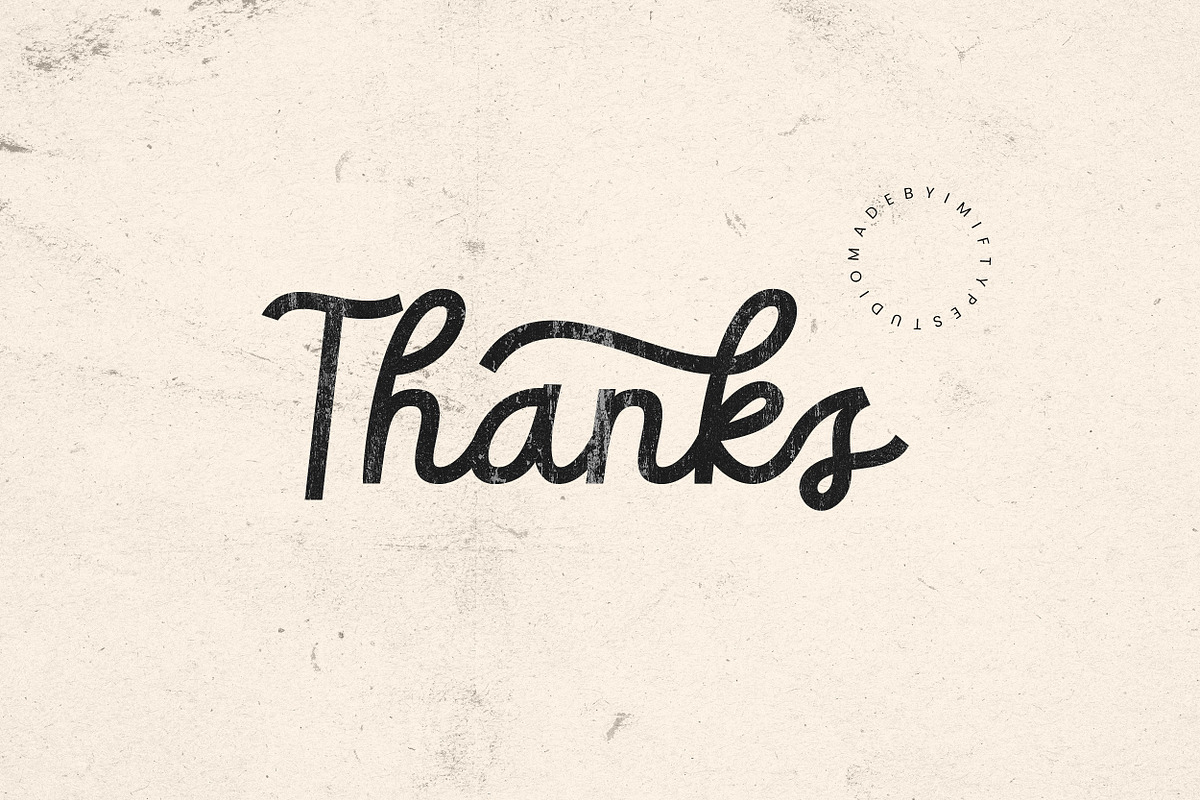Brodger – Retro Script Font, a Script Font by Imiftype Studio (Photo 11 of 11)