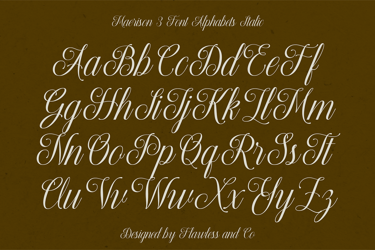 Maerison - Trio Serif Script Font, a Serif Font by Flawless And Co (Photo 9 of 10)