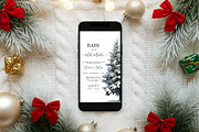 Christmas Phone Mockup Red Bows, a Product Mockup by TatiMockup (Thumbnail 4 of 5)