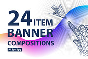 Touch the future 24 banners, a Healthcare Illustration by Vladimir Vihrev (Thumbnail 1 of 26)