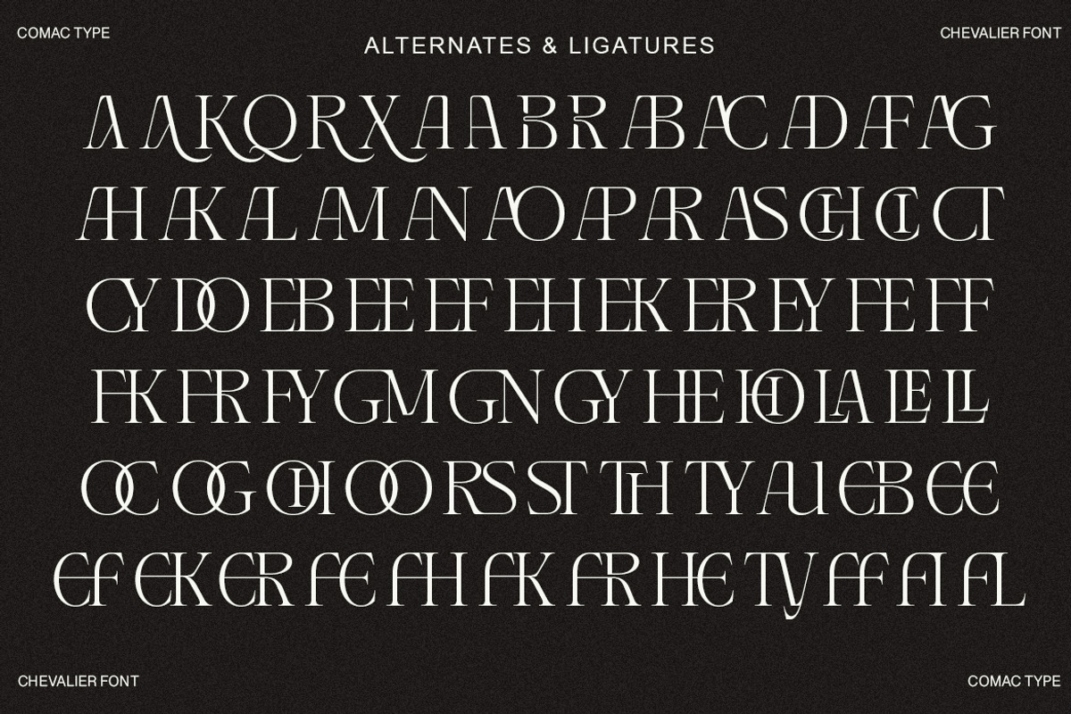 CHEVALIER Modern Luxury Typeface, a Serif Font by Comactype Foundry (Photo 7 of 13)