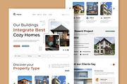Real Estate Landing Page Layout, a Landing Page Template by CreativeShaper (Thumbnail 1 of 5)