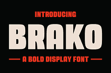 Brako – Bold Display Font