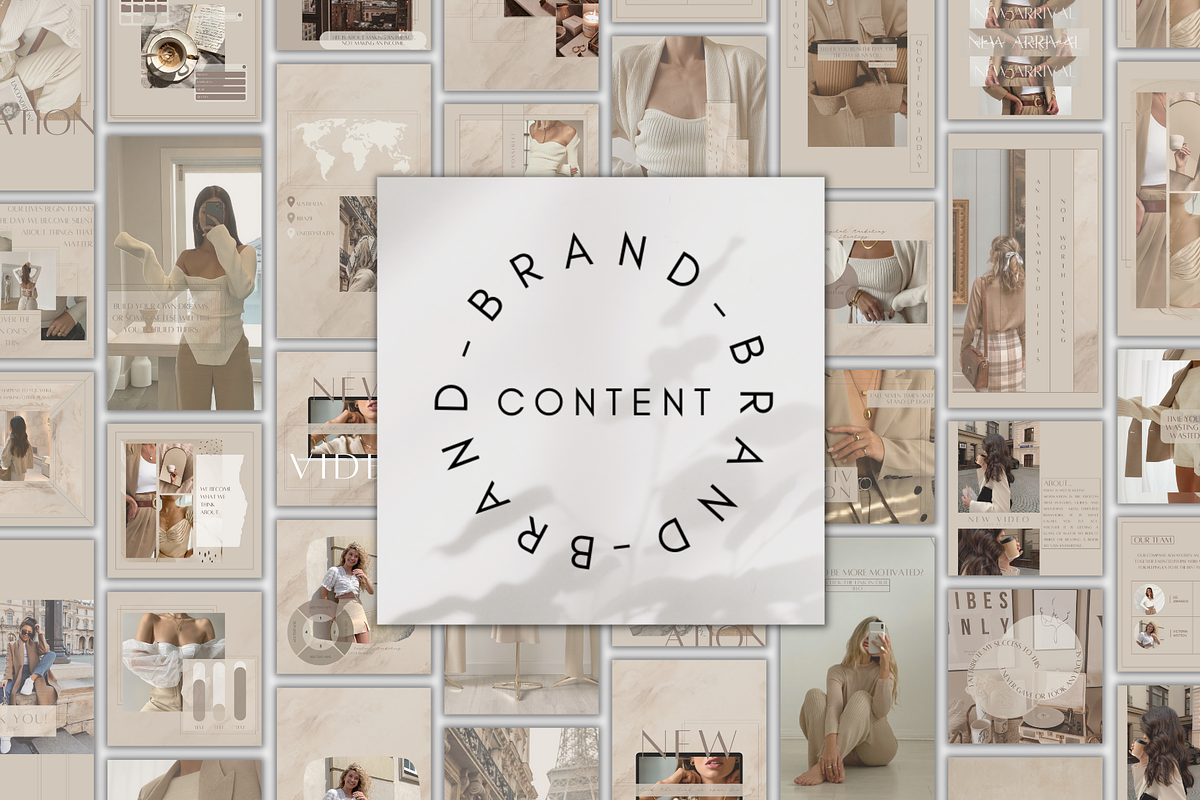 Boho Instagram Canva Template Bundle