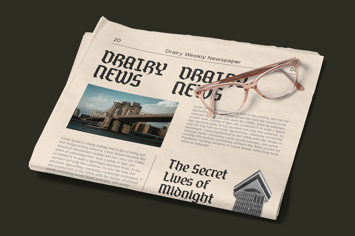 CS Alore – Blackletter Font, a Blackletter Font by Craft Supply Co. (Photo 7 of 8)