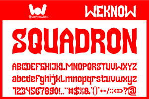 Squadron font