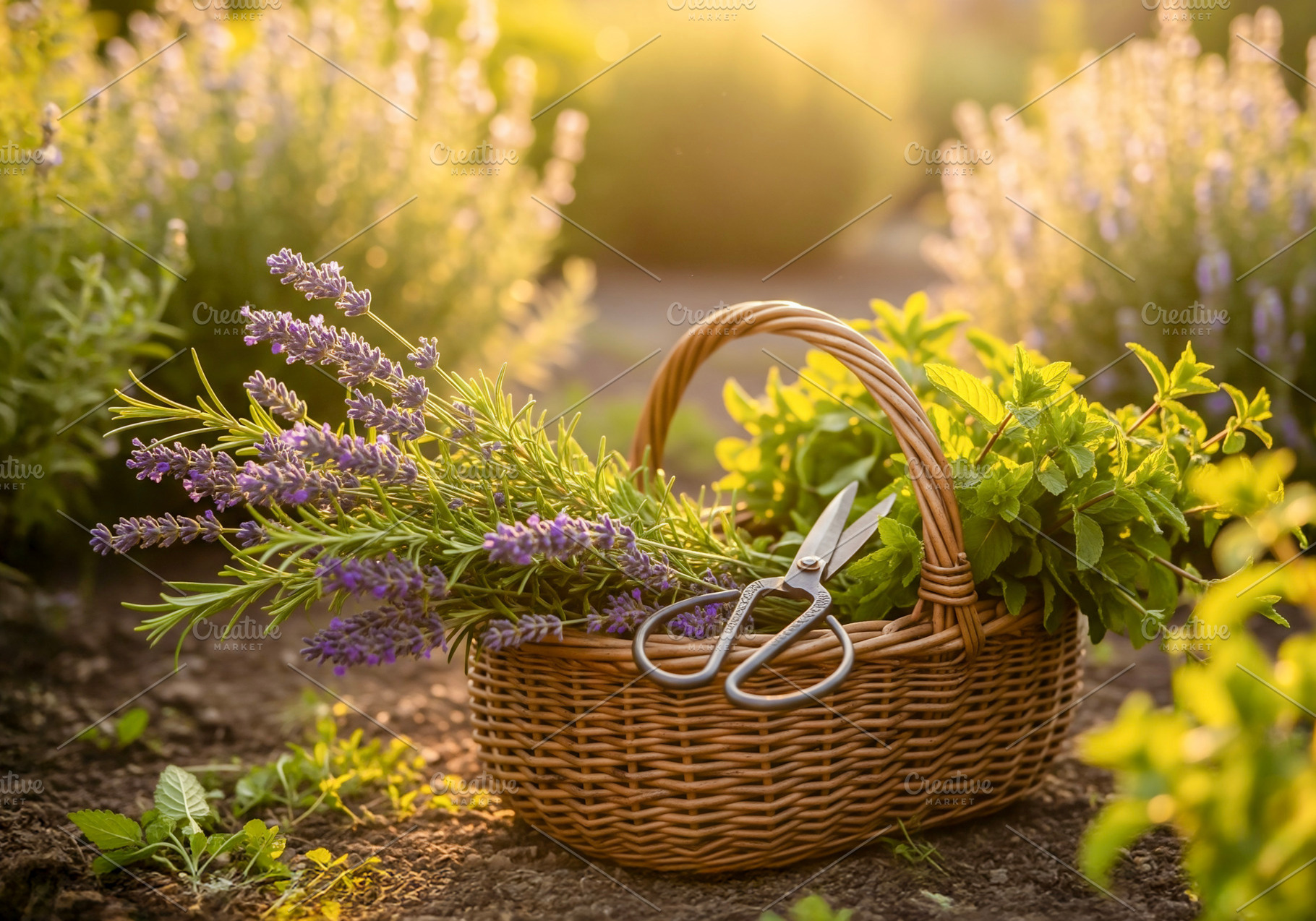 Freshly Harvested Herbs, a Photo by rarrarorro