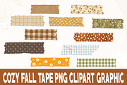 Cozy Fall Tape PNG Clipart, an Object Graphic by FiveStarCrafting (Thumbnail 1 of 3)