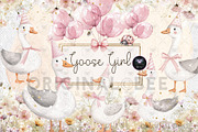 Silly Goose Clipart, an Illustration by BigCakeBee (Thumbnail 1 of 4)