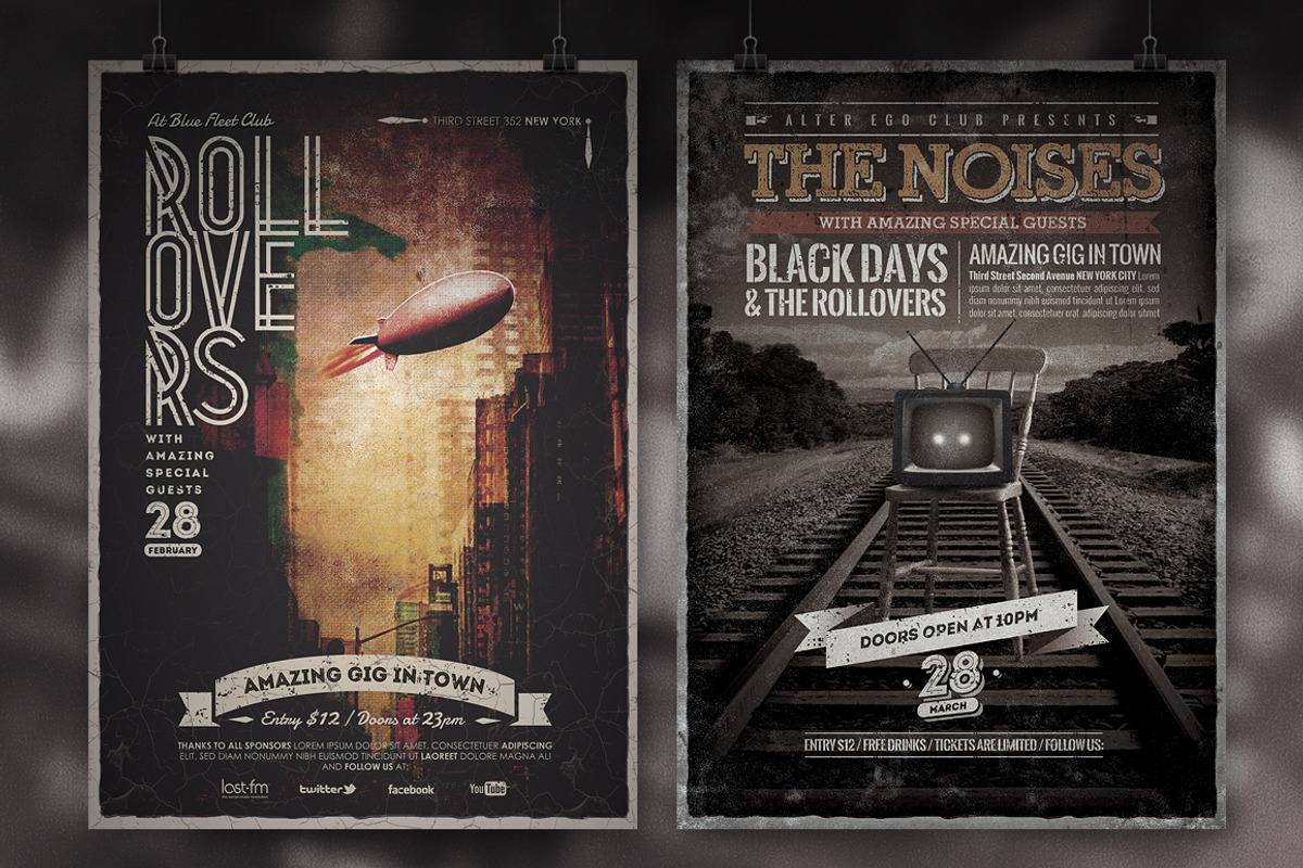 Ultimate Vintage Poster Bundle I, a Flyer Template by PuneDesign (Photo 5 of 5)