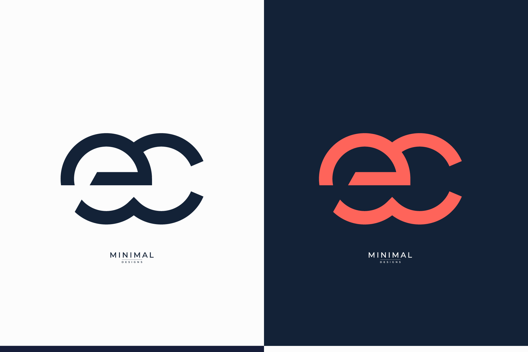 monogram icon logo EC, a Branding & Logo Template by idesign_4u