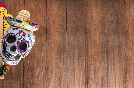 Dia de los muertos background, a Holiday Photo by Rimma