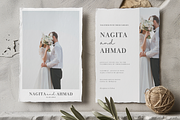 Minimalist Wedding Invitation Card, an Invitation Template by kin9candra (Thumbnail 4 of 8)