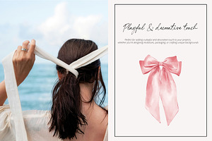 RIBBON BOWS Watercolor Pack