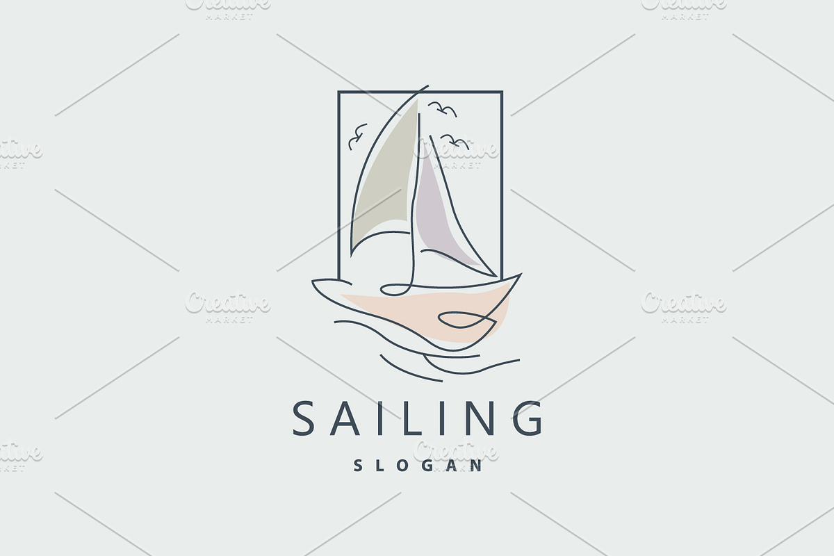 Sailboat Logo, Design Ship Fishing, a Branding & Logo Template by Maylianaw28