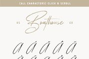 Boathouse - A Signature Brush Font, a Script Font by Hustle Supply Co. (Thumbnail 8 of 8)