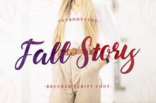 Fall Story - Brushed Script Font