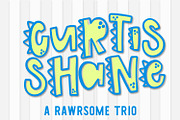 Curtis Shane - A Dinosaur Font, a Font by CraftyLittleNodes (Thumbnail 1 of 10)