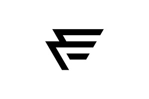 Premium Monogram Logo EF or FE