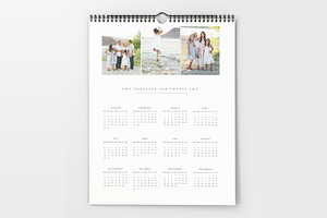 12x18 Wall Calendar Template PSD