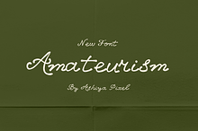 Amateurism Vintage Cursive Font