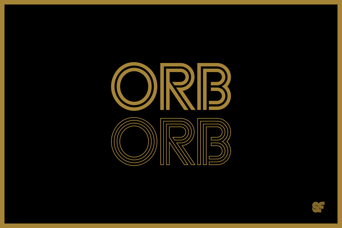 ORB | Display 2 Fonts + 2 Styles, a Sans Serif Font by Superfried Font Shop (Photo 1 of 7)