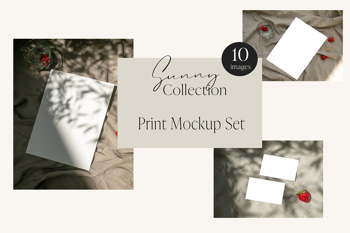Sunny Collection Print Mockup Set, a Print Template by Delicate Mockup (Photo 1 of 4)