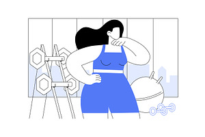 Plus size sportswear isolated, a Person Illustration by Visual Generation
