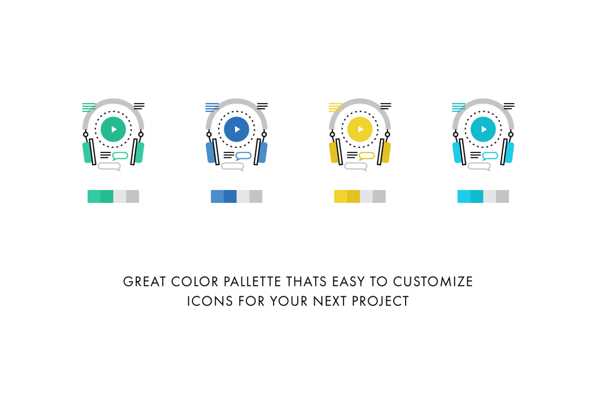 Monoflat Infographics Icons, an Outline Icon by Anatolii Babii (Photo 5 of 8)
