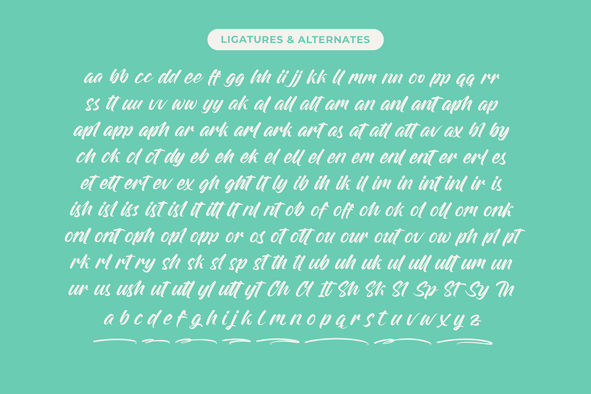 Rough Streak Bold Brush Font, a Script Font by Letterena Studios Script (Photo 19 of 20)